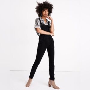 Madewell Black Denim Overalls